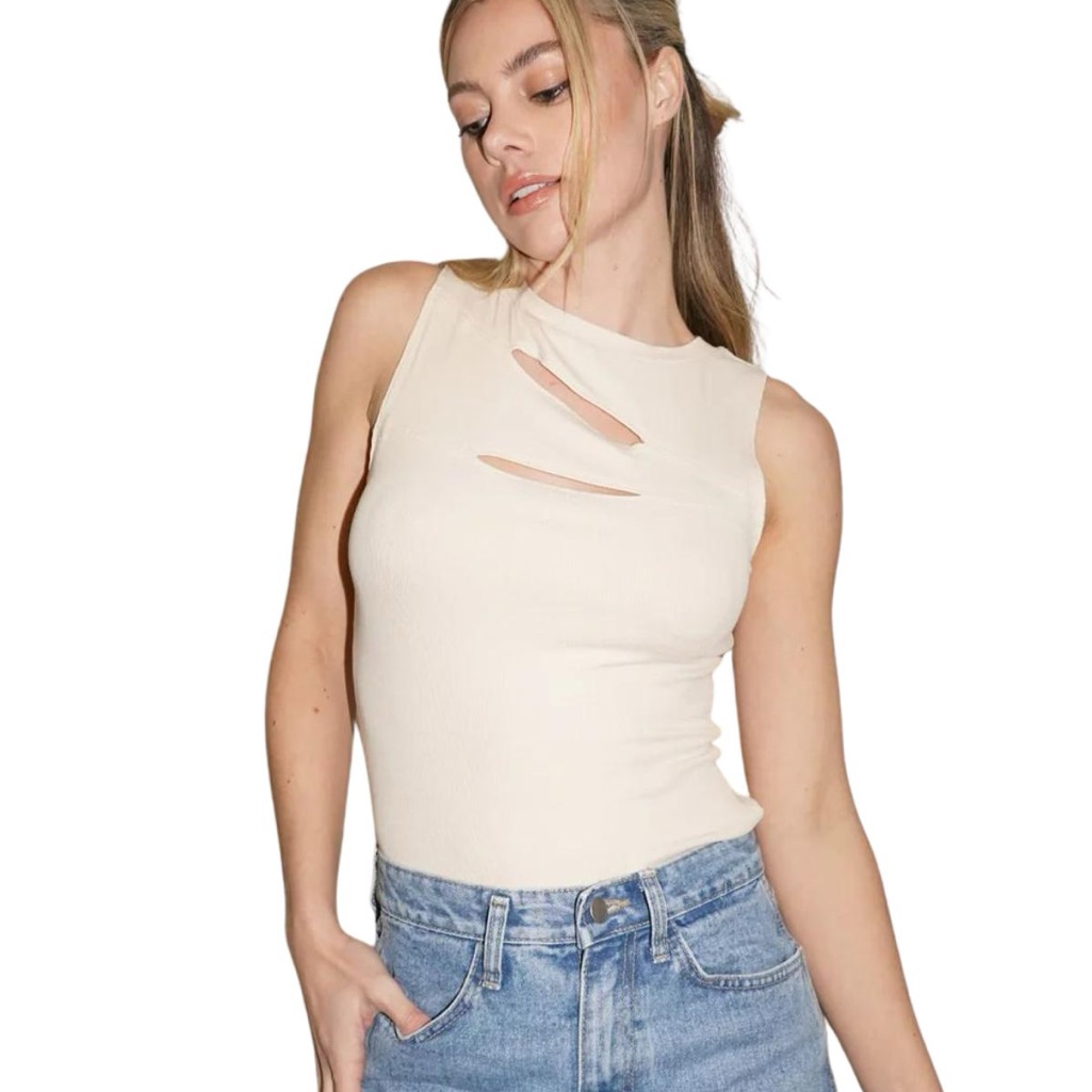 Lna Luno Ribbed Top